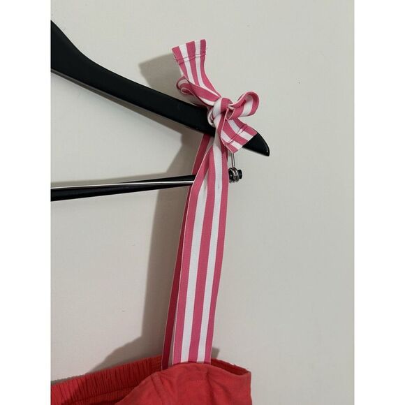 Universal Threads Women's Coral Midi Dress Ruffle Pockets Layered Tiered Size M - Picture 3 of 9